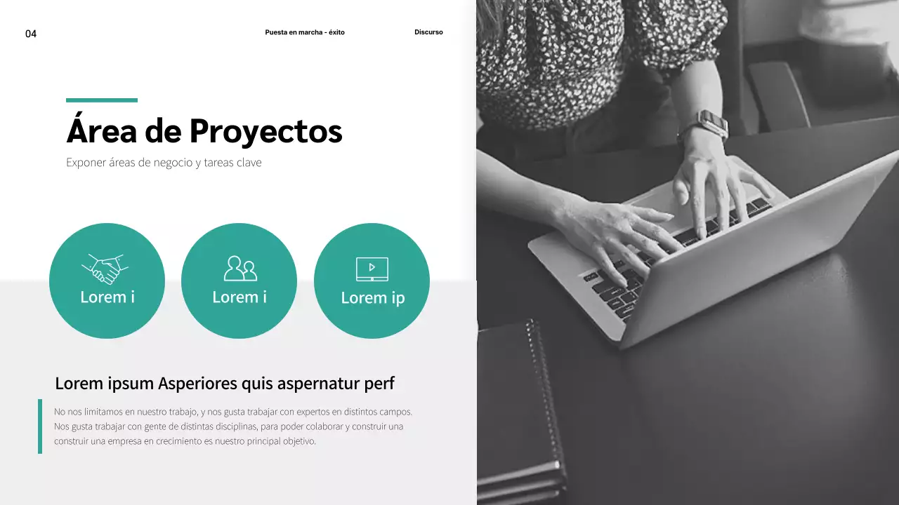 Propuesta de empresa de marketing sencilla y en color menta