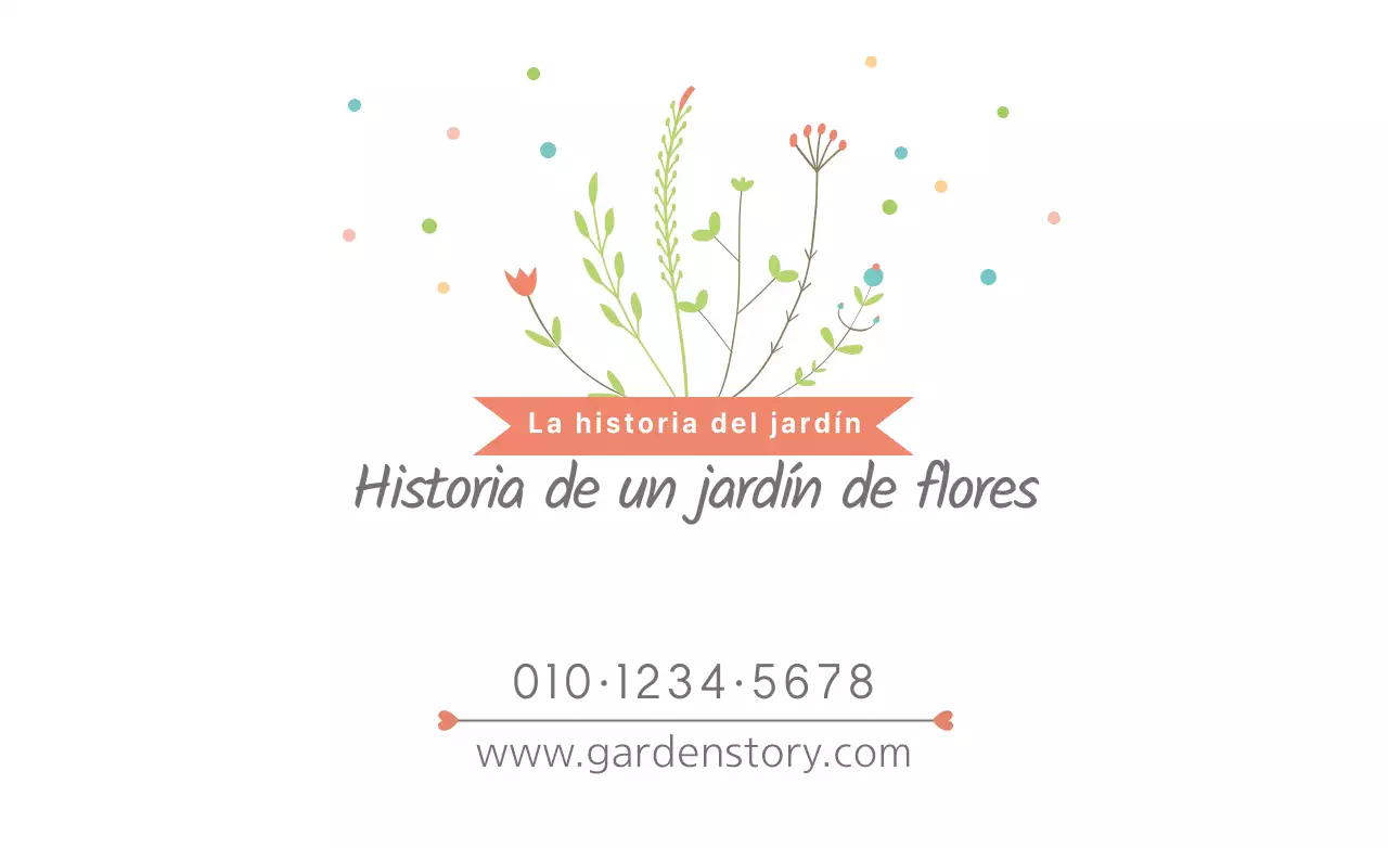 Historia de un jardín de flores