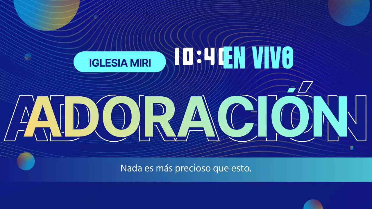 Adoración en línea de Blue Space Graphic