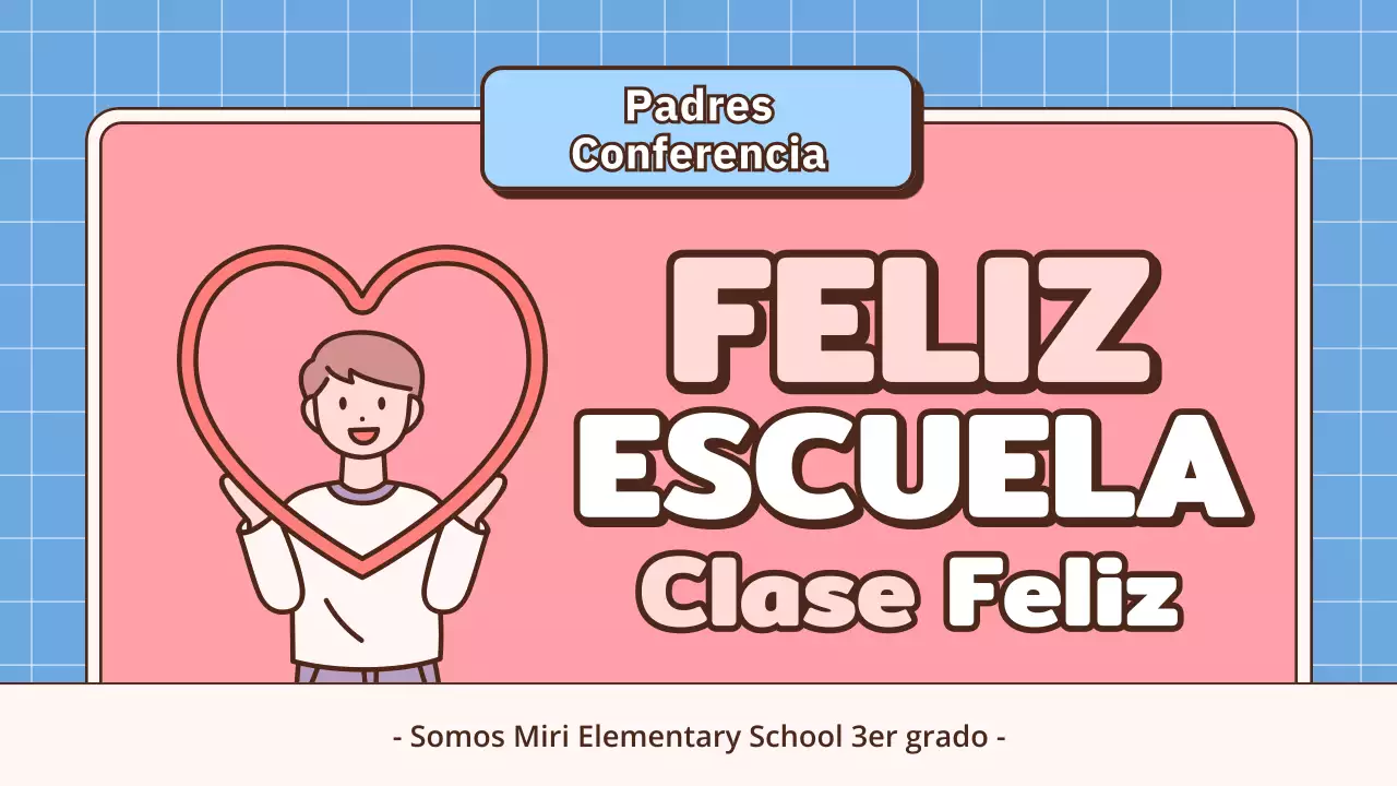 Presentación para una reunión de padres y profesores sobre un tema escolar