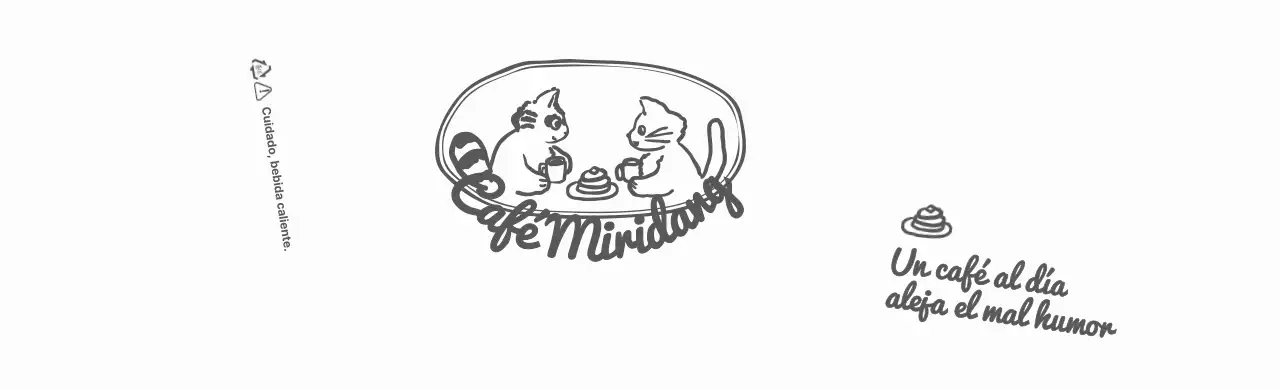 La hora del té de Green Raccoon y Cat