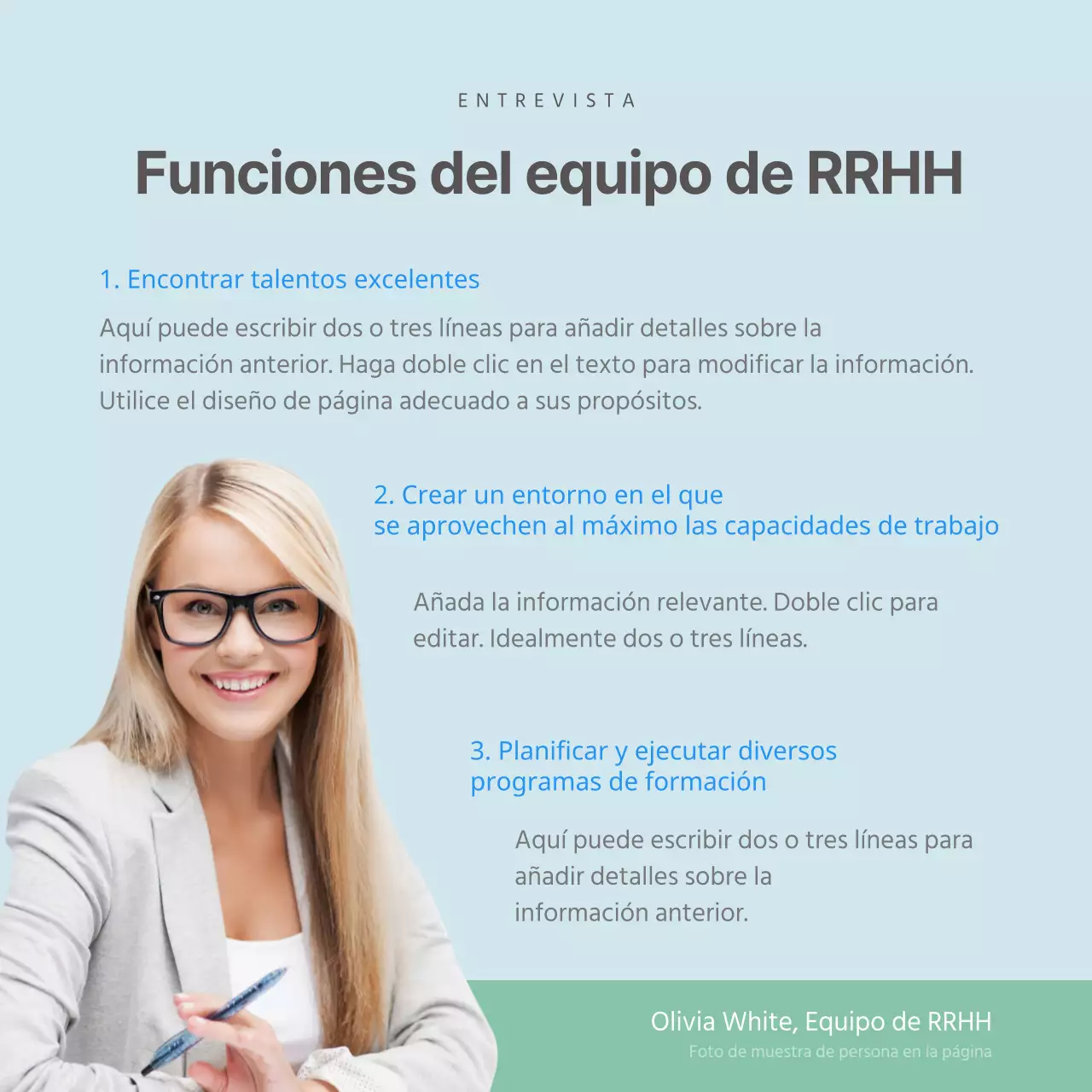 Más información sobre nuestro equipo de RR.HH. impulsado por la ilustración Descripción del puesto Entrevista Competencias básicas CardNews