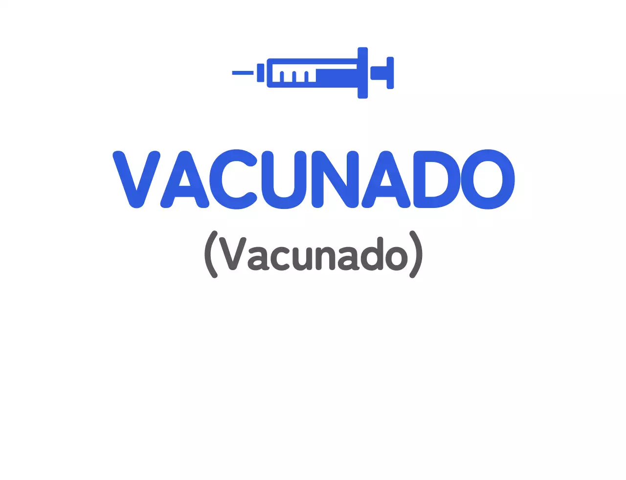 Camiseta azul de vacunación