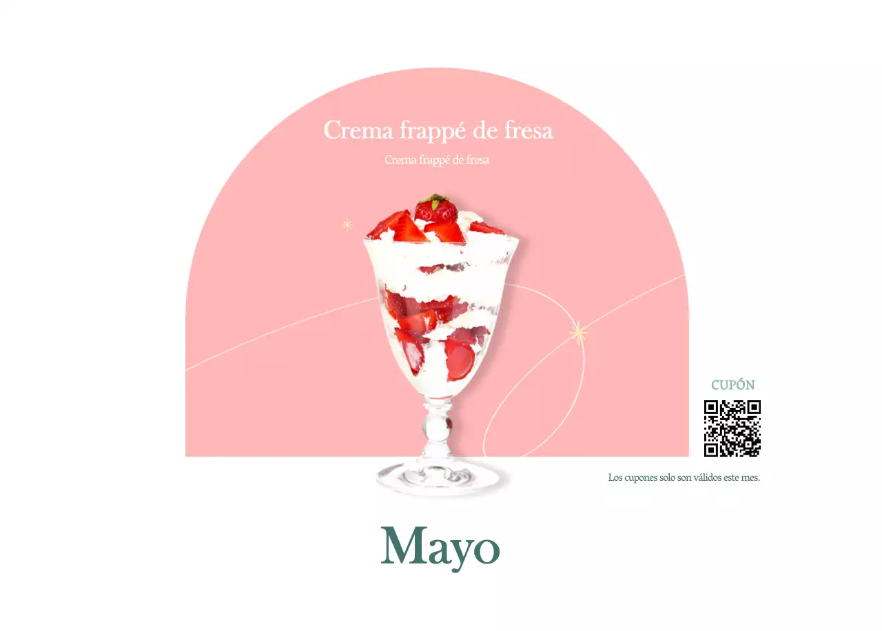 Calendario de cafés con recomendaciones de bebidas del mes