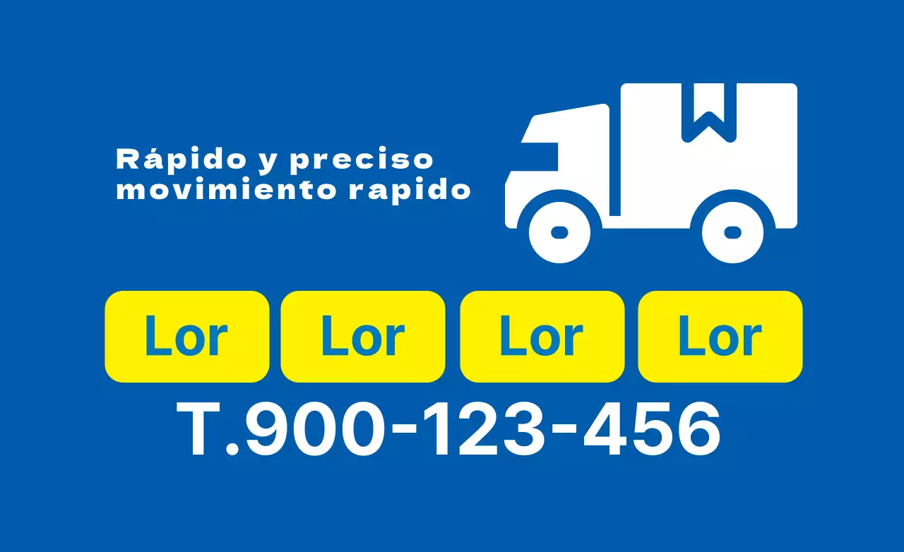 Promover un sencillo centro móvil azul