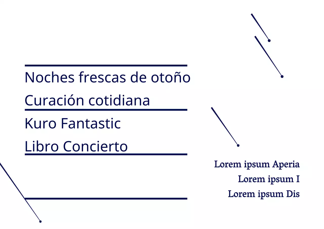 Azul marino simple estrella ilustración estilo libro Concierto información anuncio