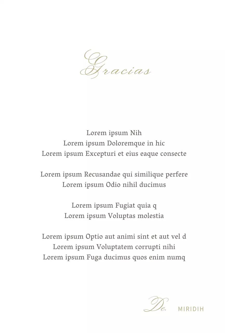 Postal blanca de agradecimiento por una compra sencilla