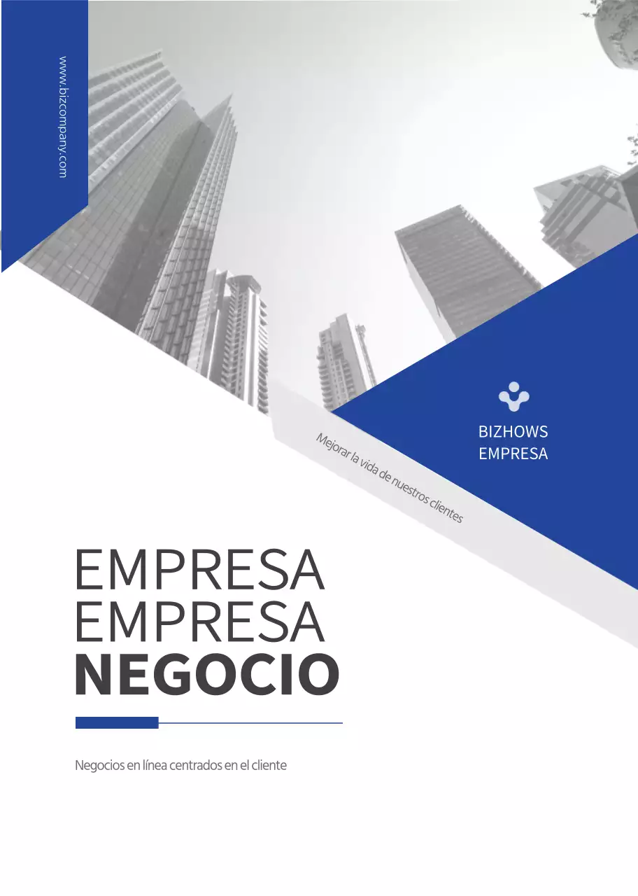 Negocios sencillos en azul y gris