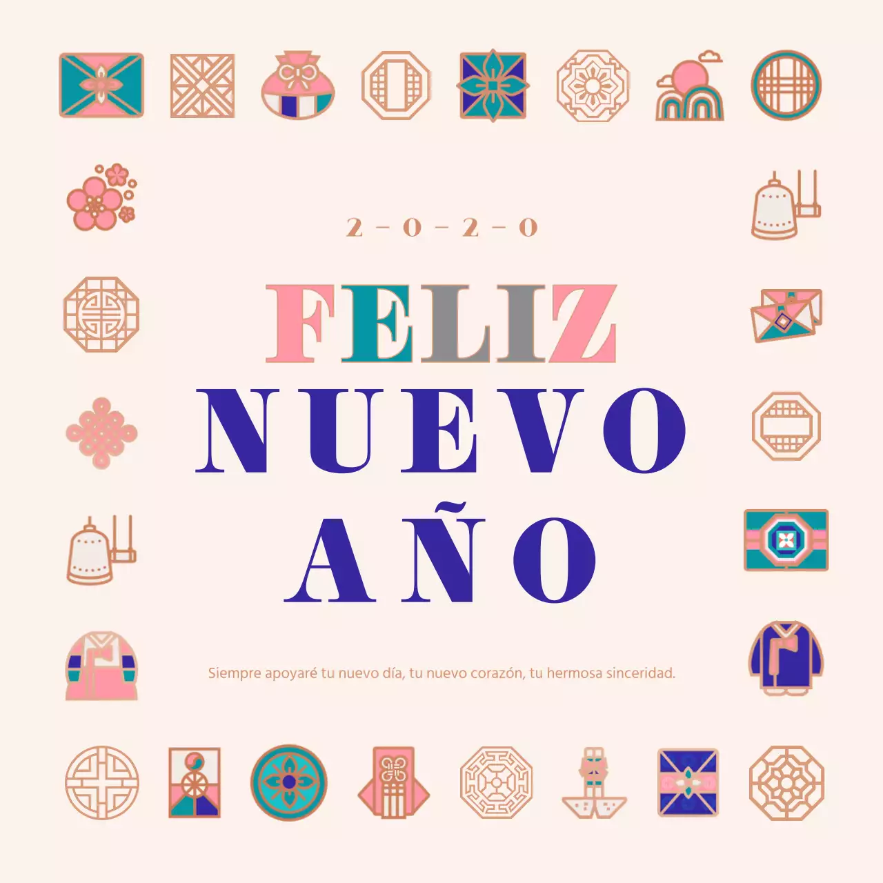 Icono tradicional de Año Nuevo