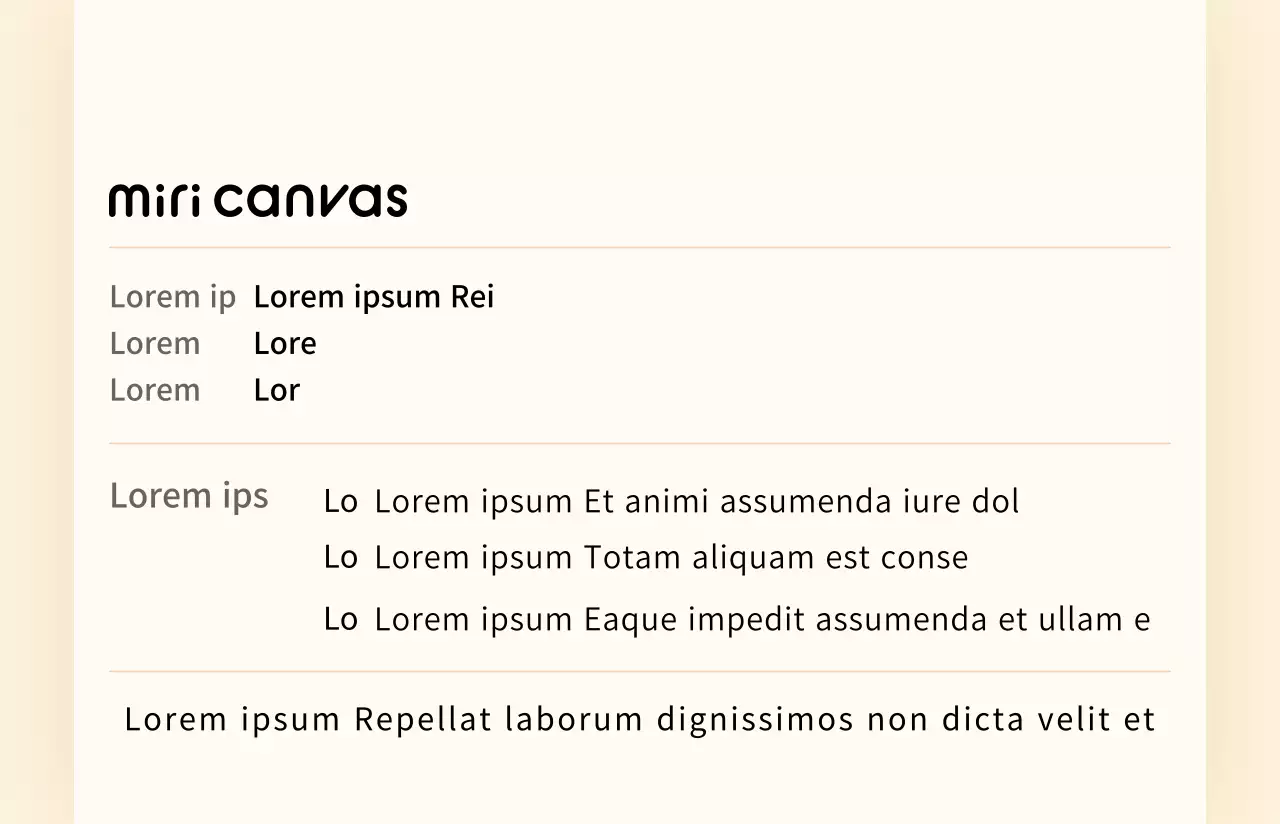 Lindas formas geométricas en amarillo concepto decorativo perfil de tarjeta de empleado
