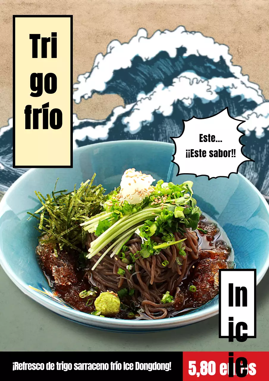 Menú de verano, olas