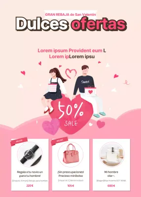 Ofertas de San Valentín en rosa