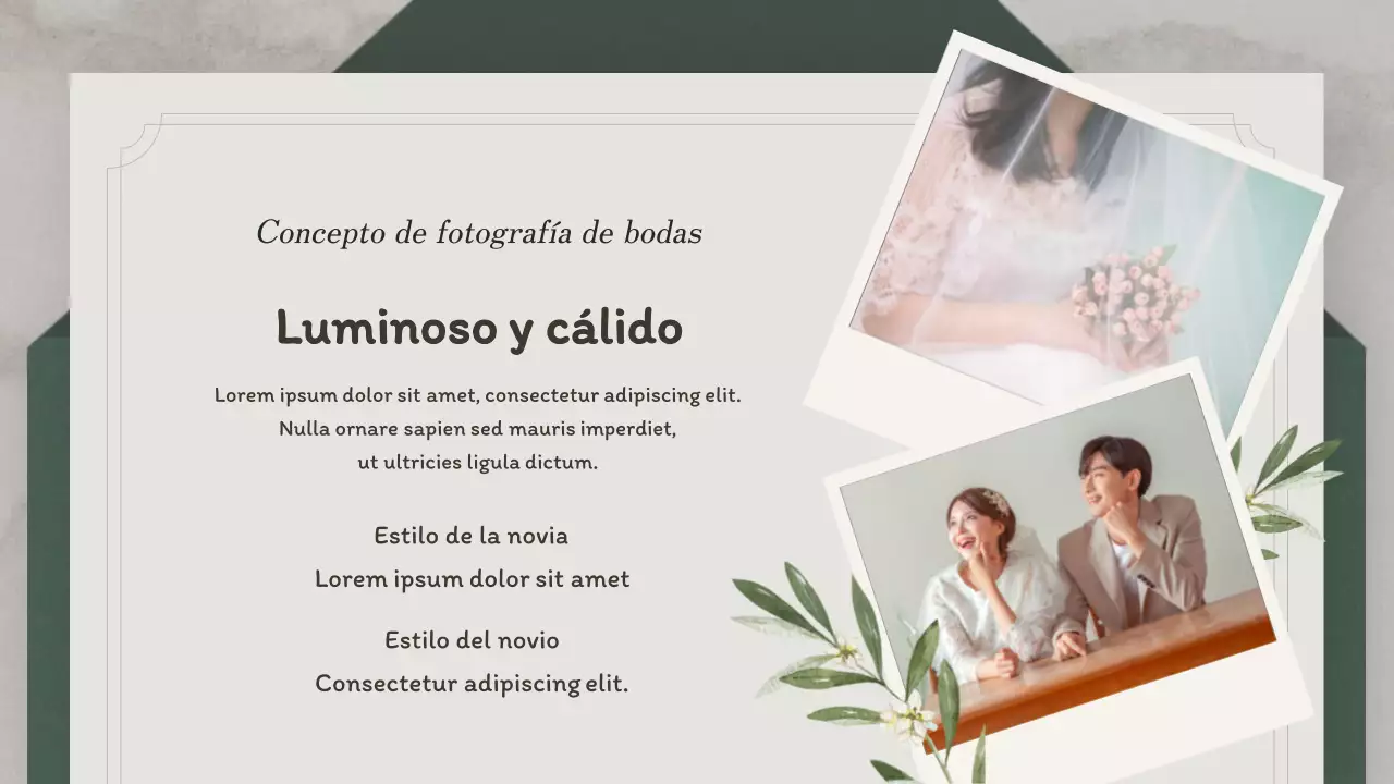 Organización de bodas con un concepto de invitación ecológico