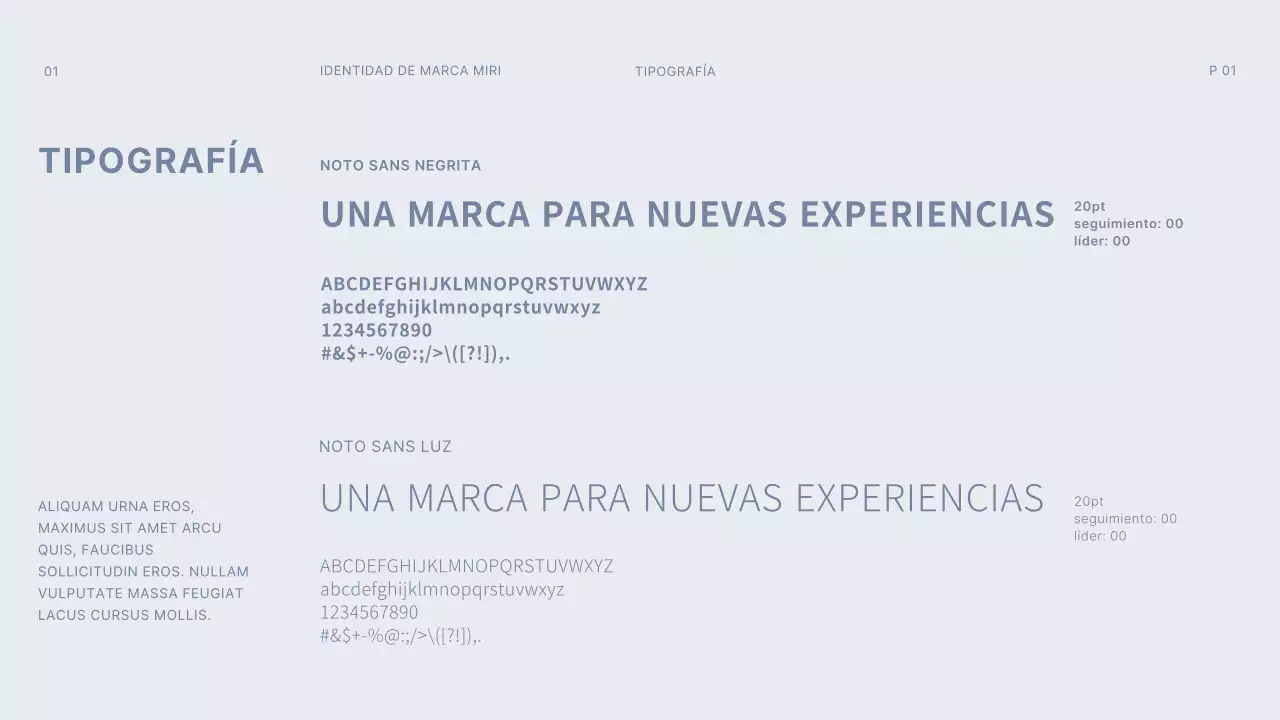 gris oscuro azul claro gridconcept simple branding guideline