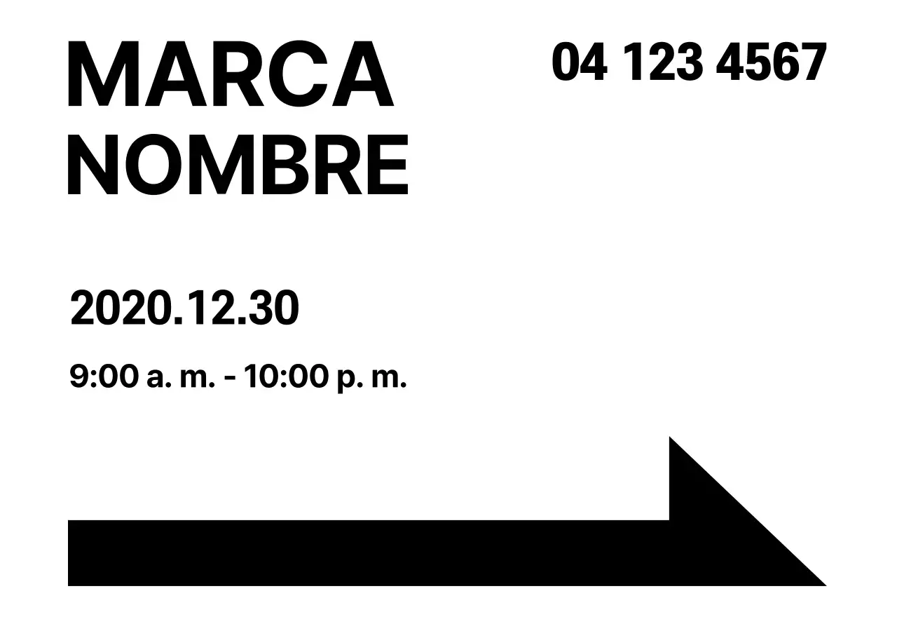 Señales de dirección sencillas en negro