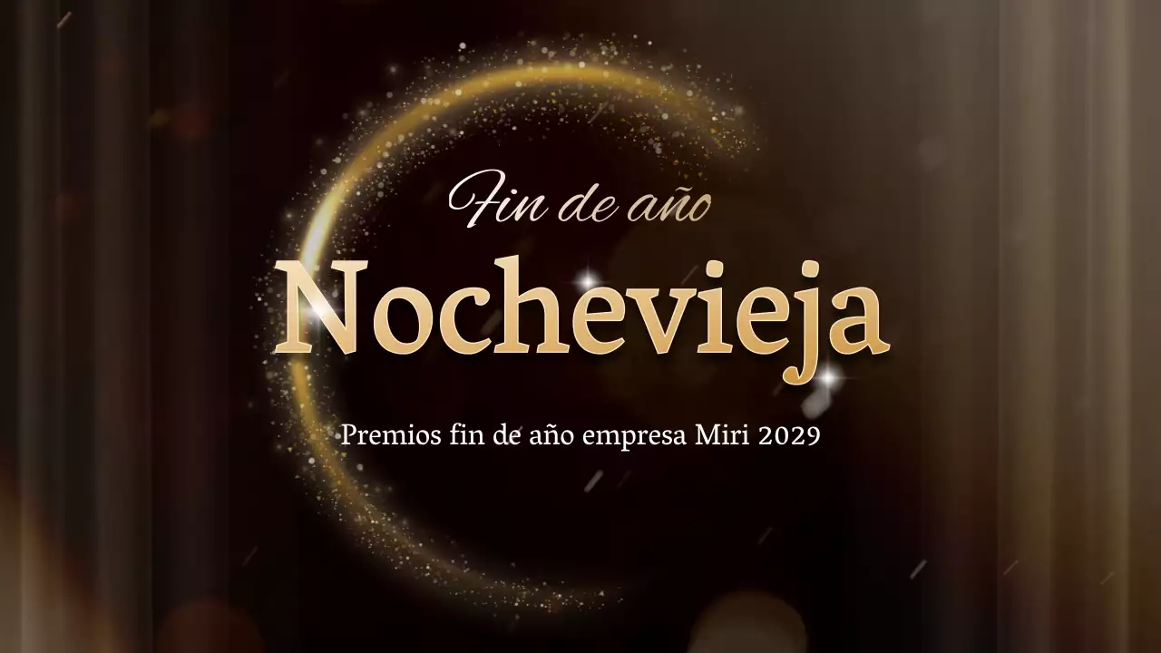 Una velada conceptual de entrega de premios en oro y negro