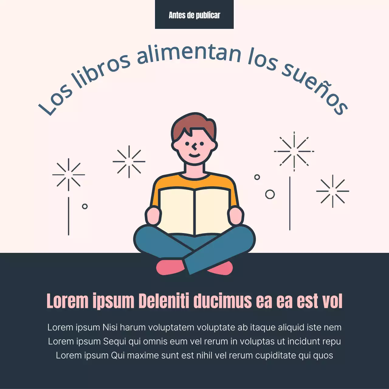 Rosa azul pastel ilustración editor Reclutamiento de simpatizantes Publicidad