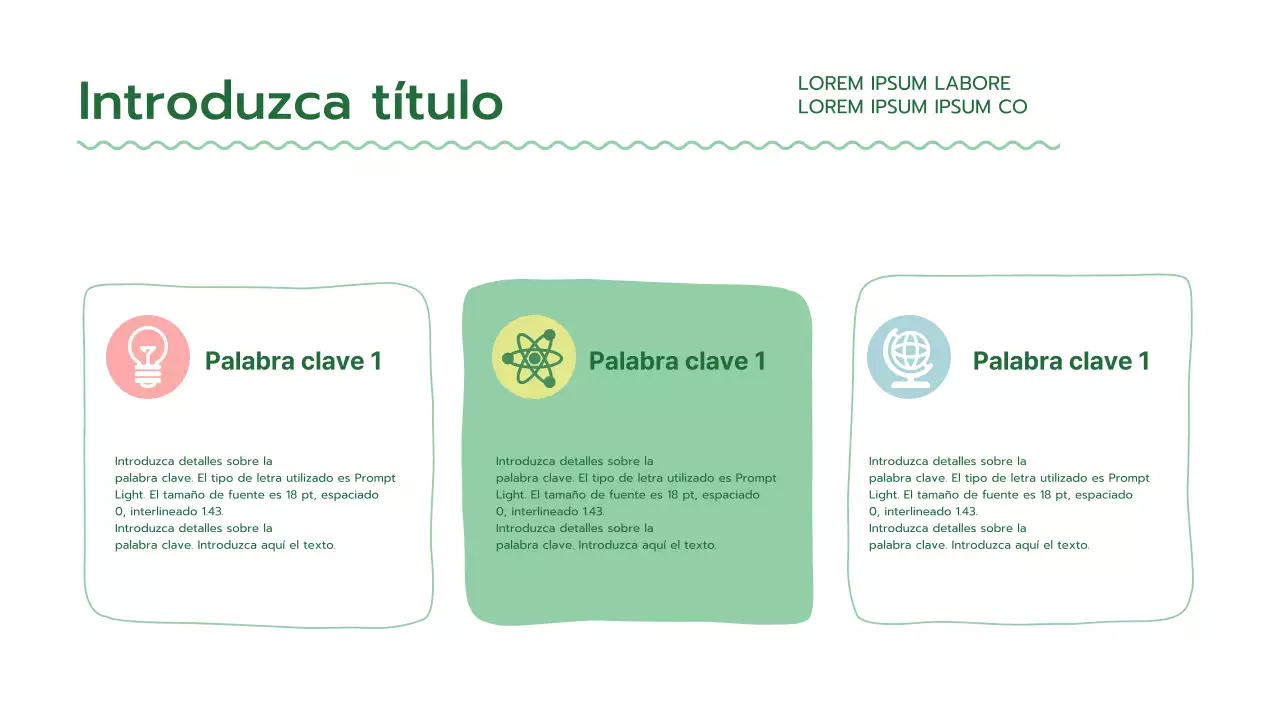 Un verde fresco, presentación psicológica redondeada