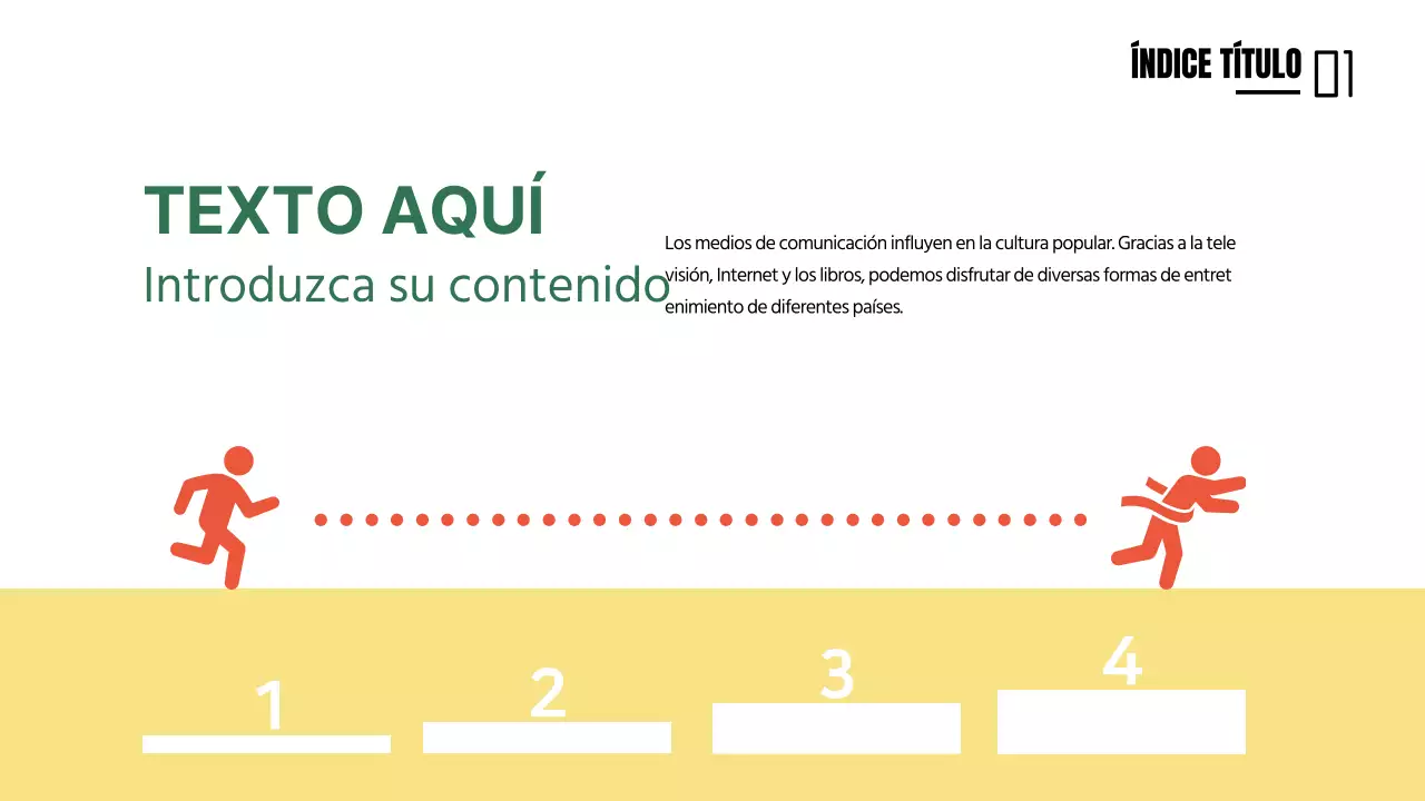 Bonita línea de tiempo conceptual en naranja y amarillo