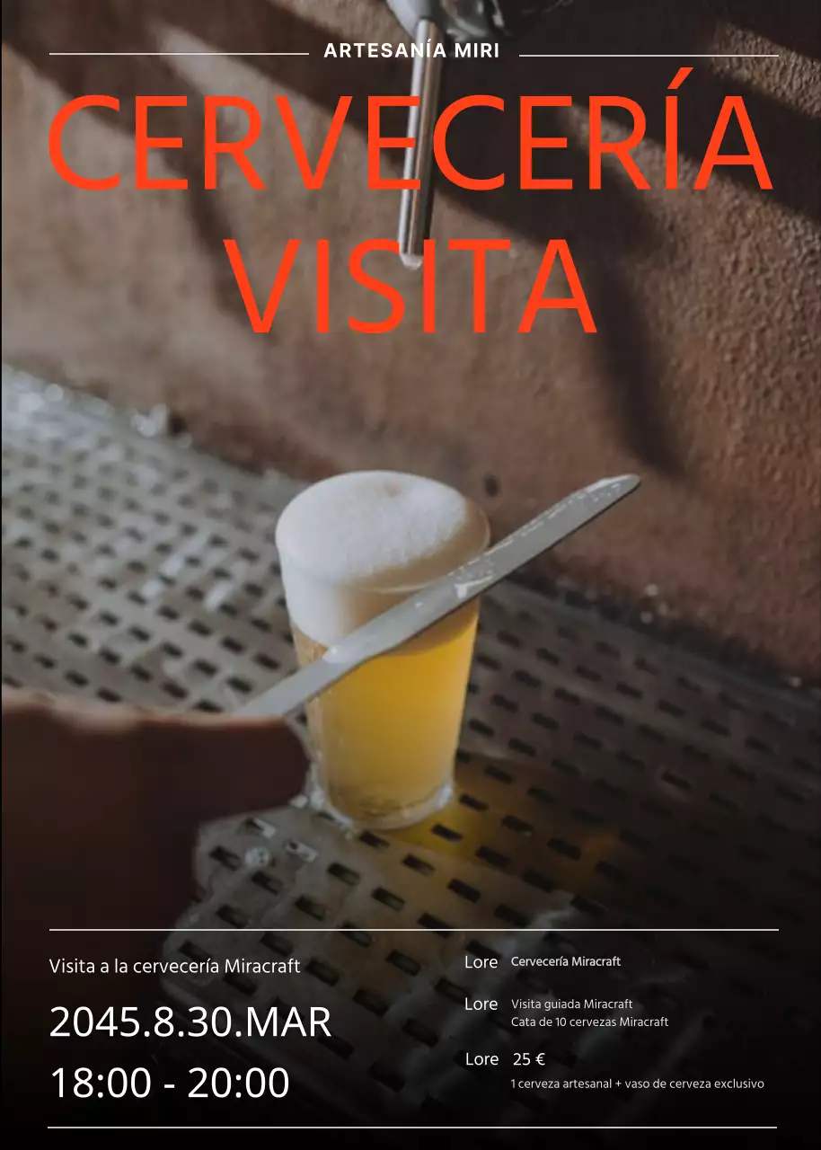 Visita a la cervecería Brown EventosPopup