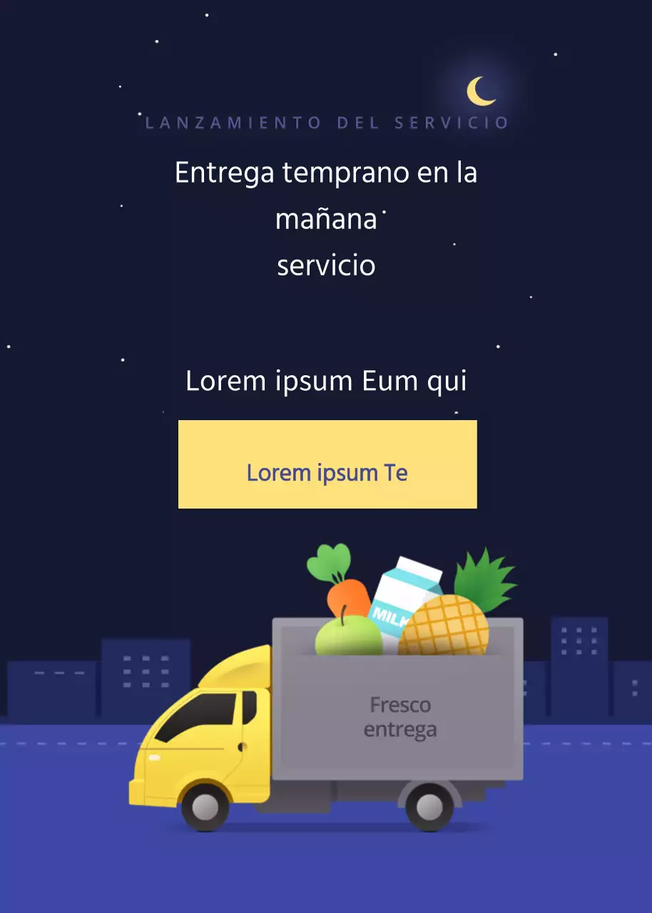 Servicio de entrega a primera hora de la mañana