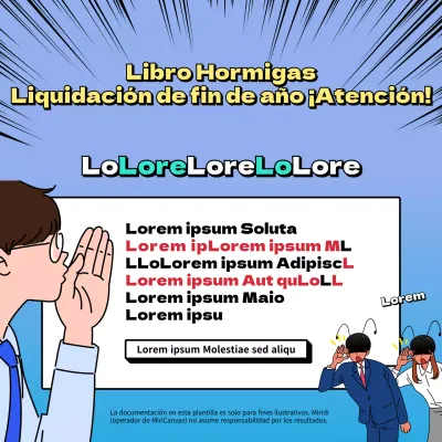 Consejos y trucos fiscales para fin de año en un concepto divertido y caricaturesco