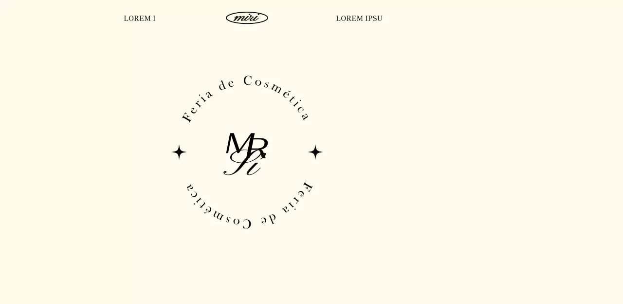 Una feria de cosméticos de lujo en beige y negro