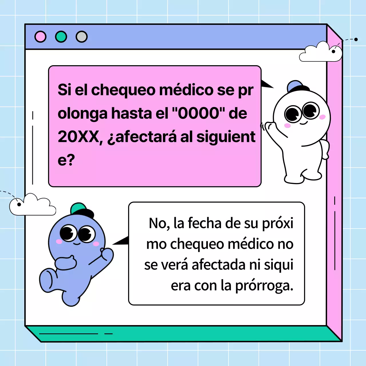 Aviso de extensión del chequeo de páginas web rosa y verde