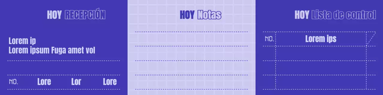 Concepto de recibo sencillo en azul marino y malva