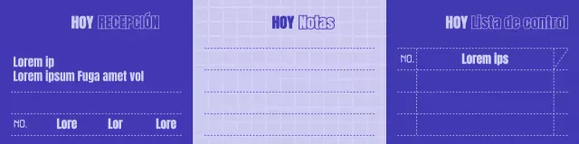 Concepto de recibo sencillo en azul marino y malva