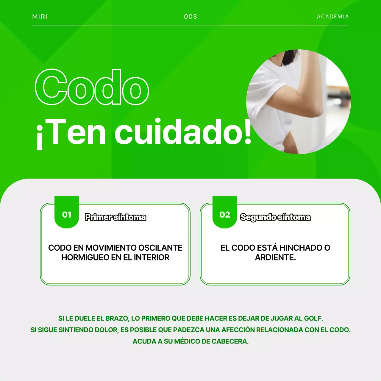 Lesiones de golf en la tarjeta verde y grisNoticias