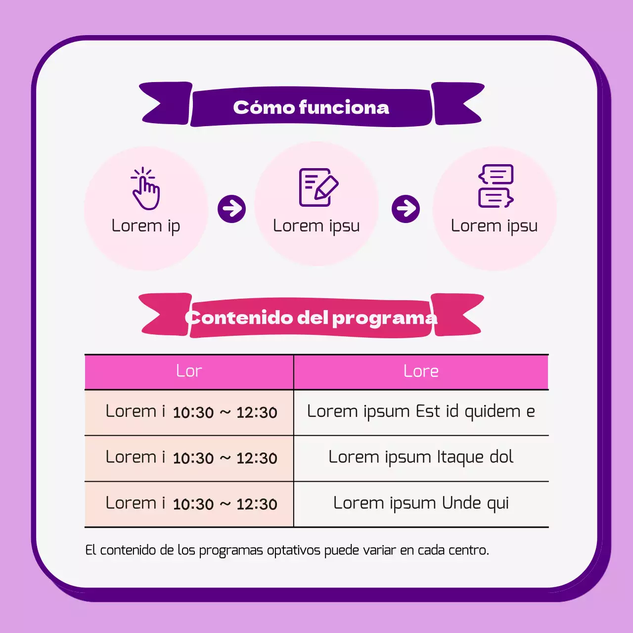 Promover una preciosa asesoría de pareja rosa y morada