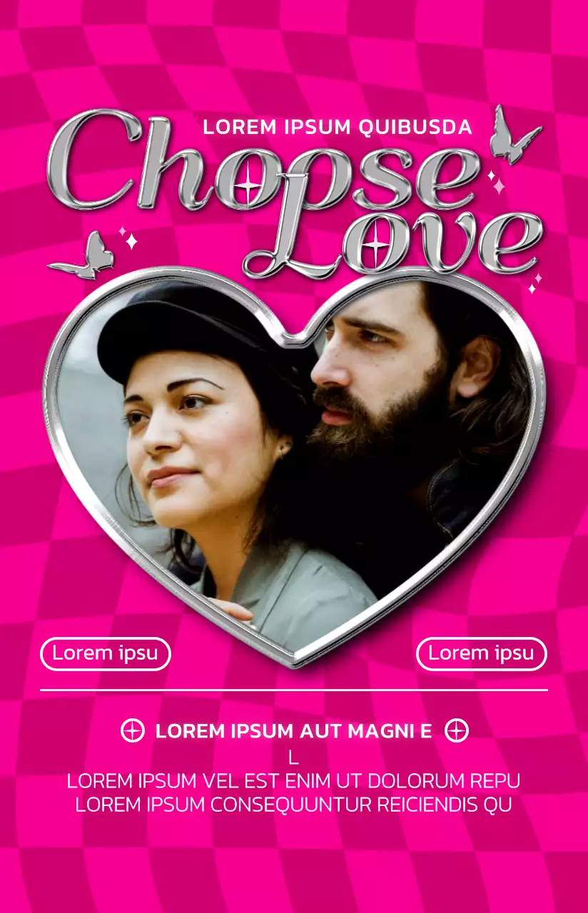 Marco de fotos sencillo y moderno con efecto metálico plateado para artículos personalizados