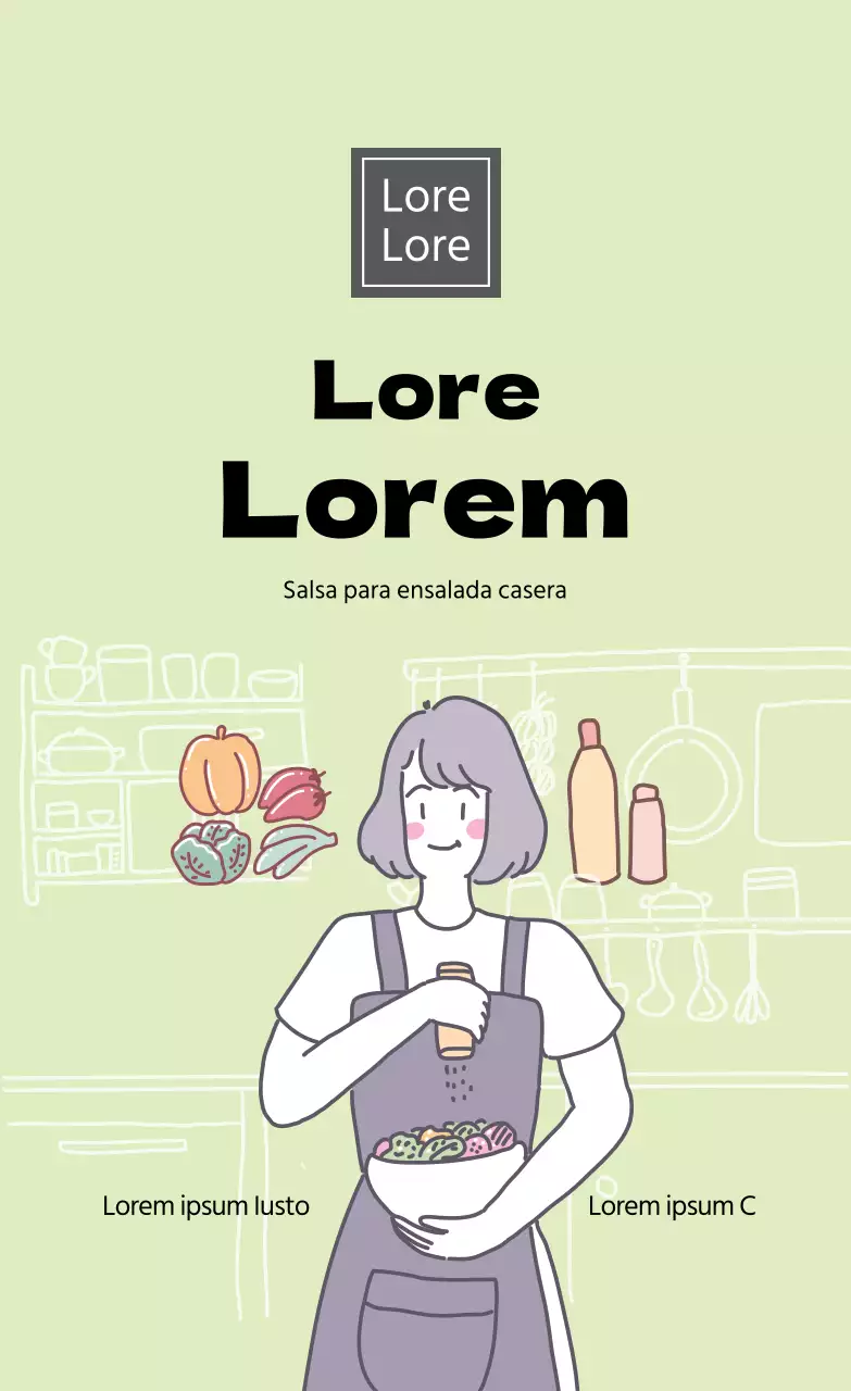 Salsa ligera para ensalada verde