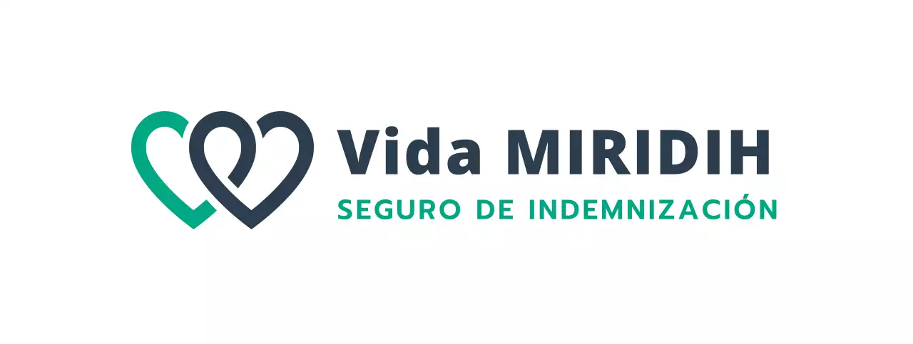 Para promoción de productos de seguros con logotipo y texto de seguros no de vida en colores turquesa y negro