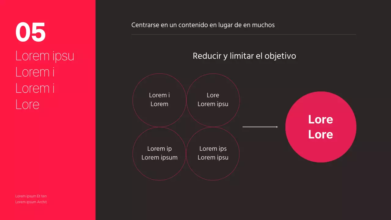 Tema de estrategia de marca personal con fondo negro y detalles en rosa intenso