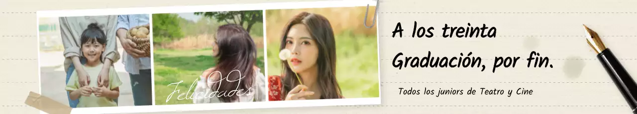 Celebre la graduación con un concepto sentimental escrito a mano en un marco tricolor