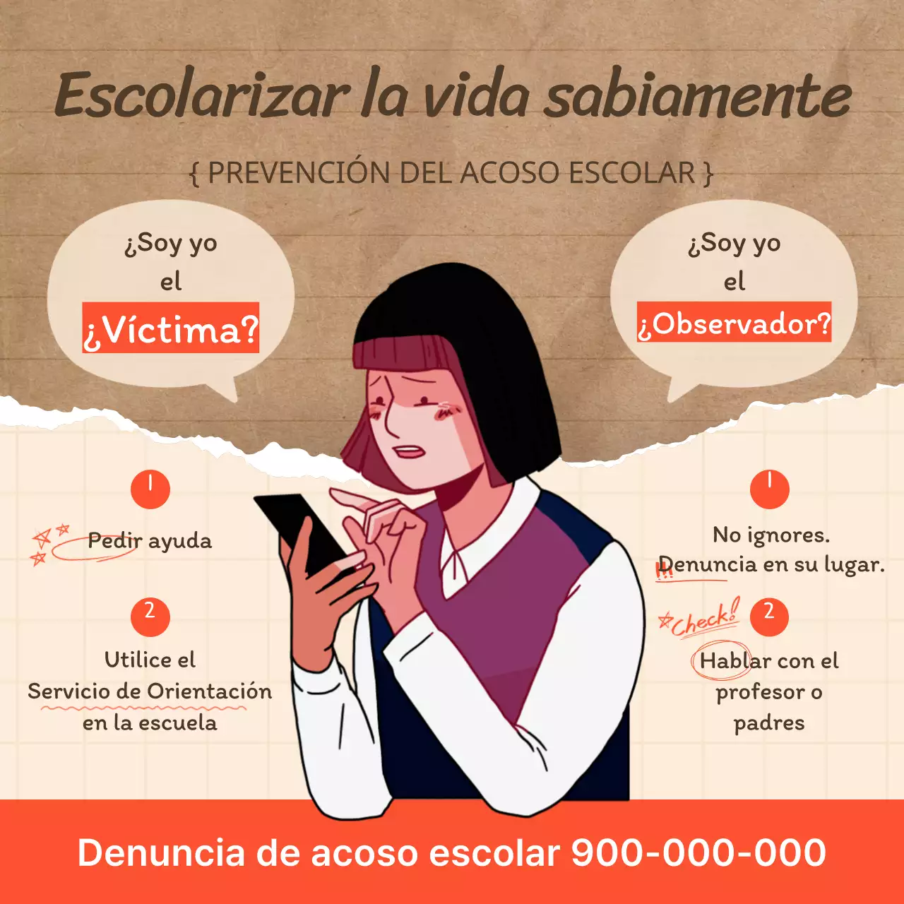 Cómo tratar el acoso en el contexto de las notas desgarradas