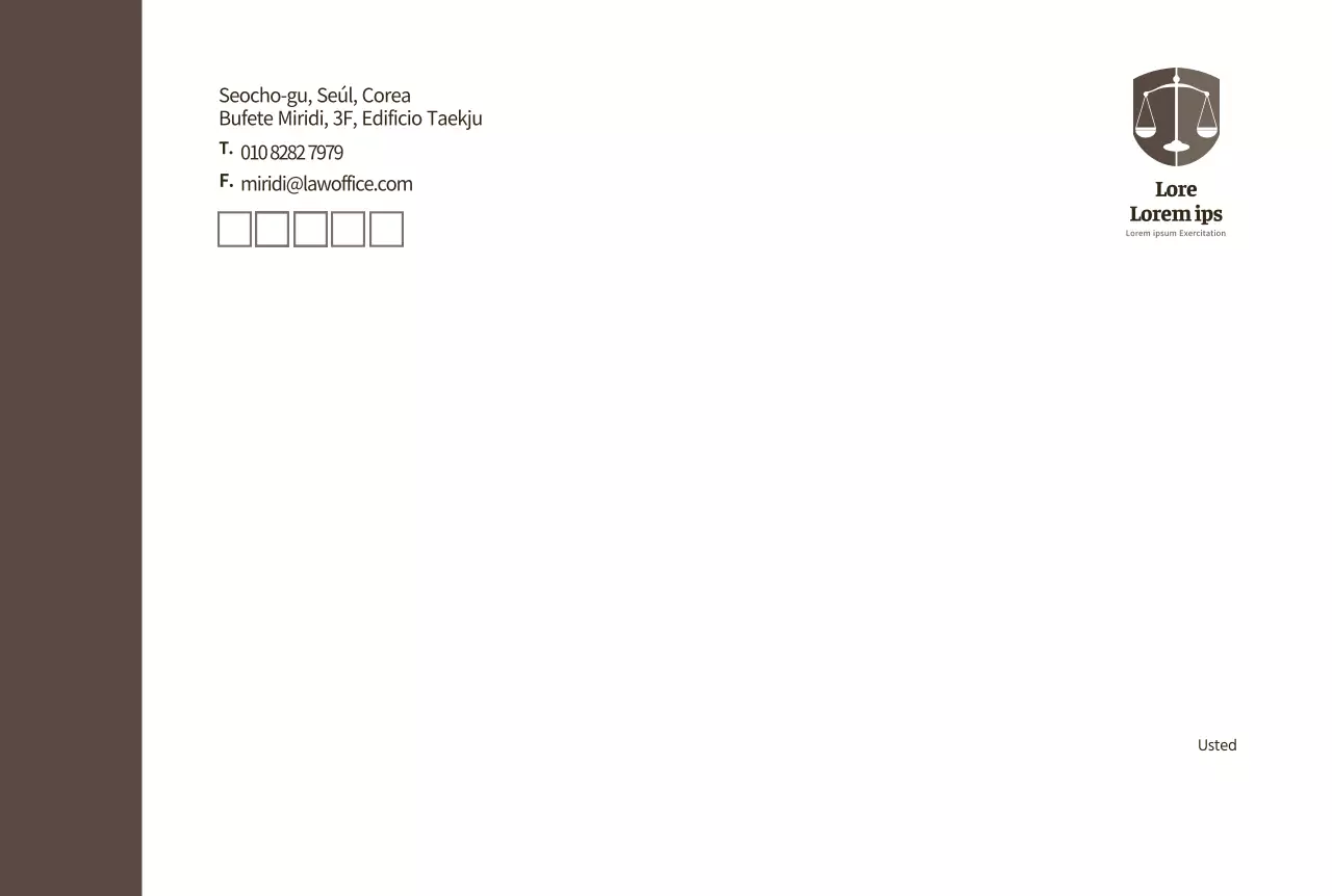 Brown, bufete moderno