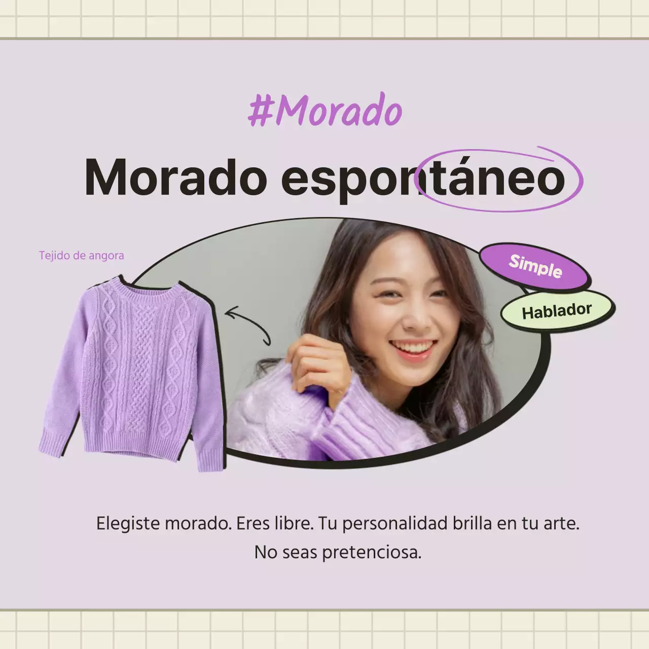 La prueba psicológica de los colores naranja y beige de las camisetas