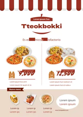 Un tablero de menú de pasta italiana de concepto elegante con fotos de pasta en azul y amarillo