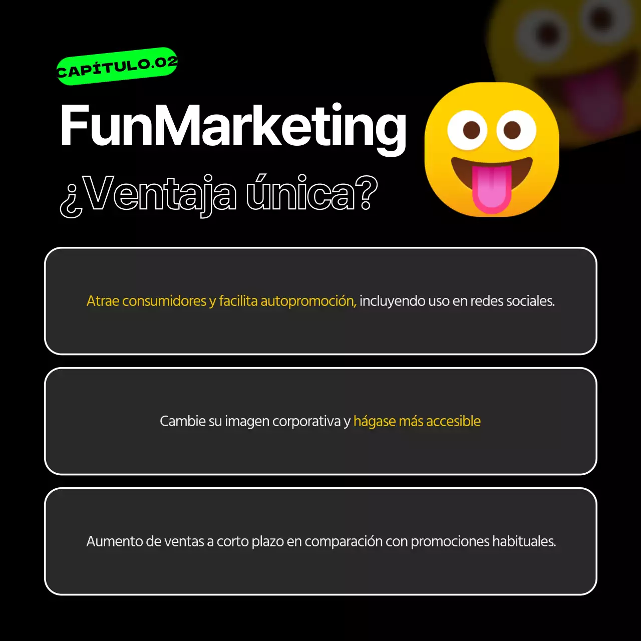 Los emoji negros y fluorescentes apuntan al marketing divertido