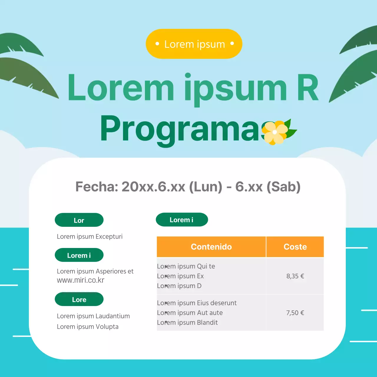 Guías del programa junto al mar