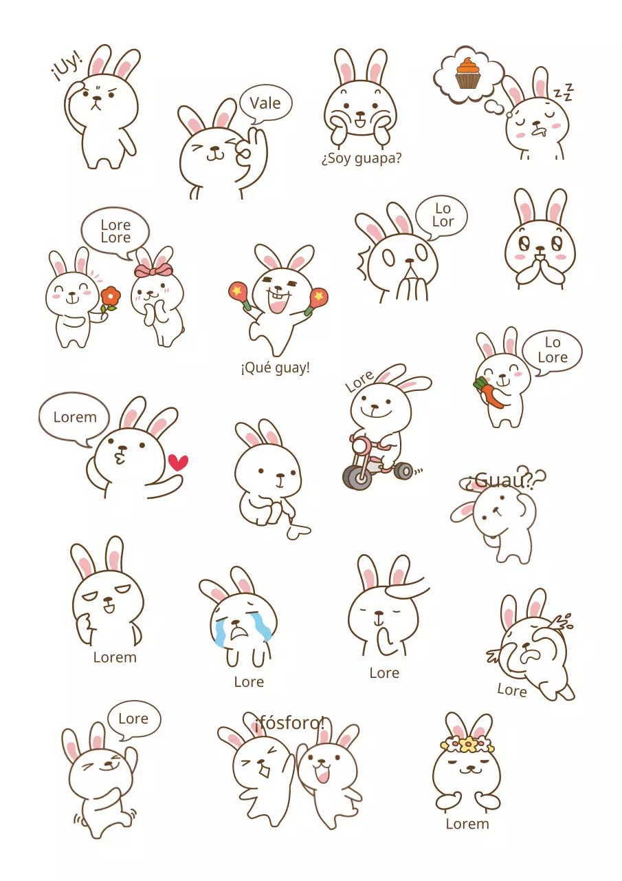 Pegatinas a mano alzada