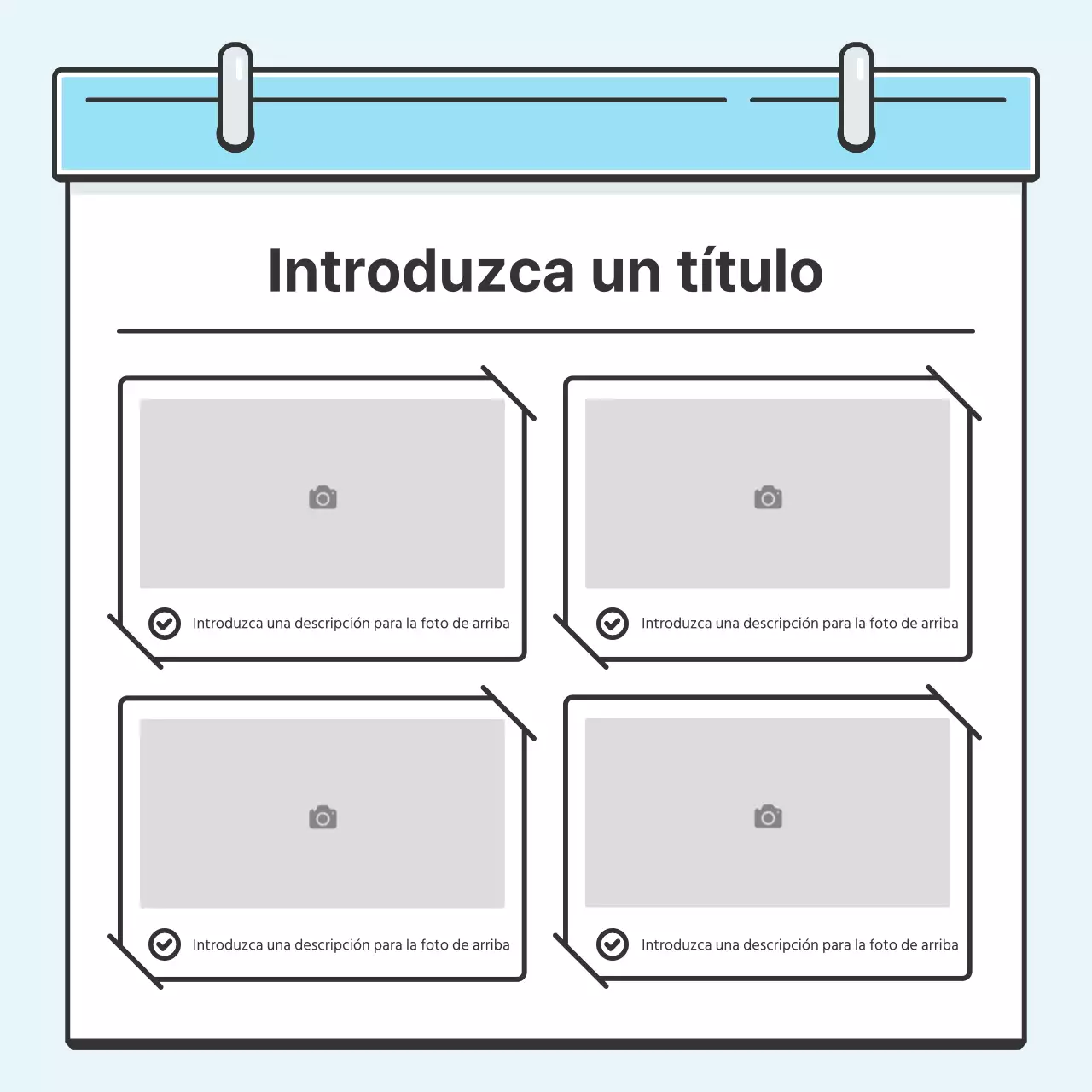 Light Blue Note Concept Tarjeta con bonitas ilustracionesNoticias