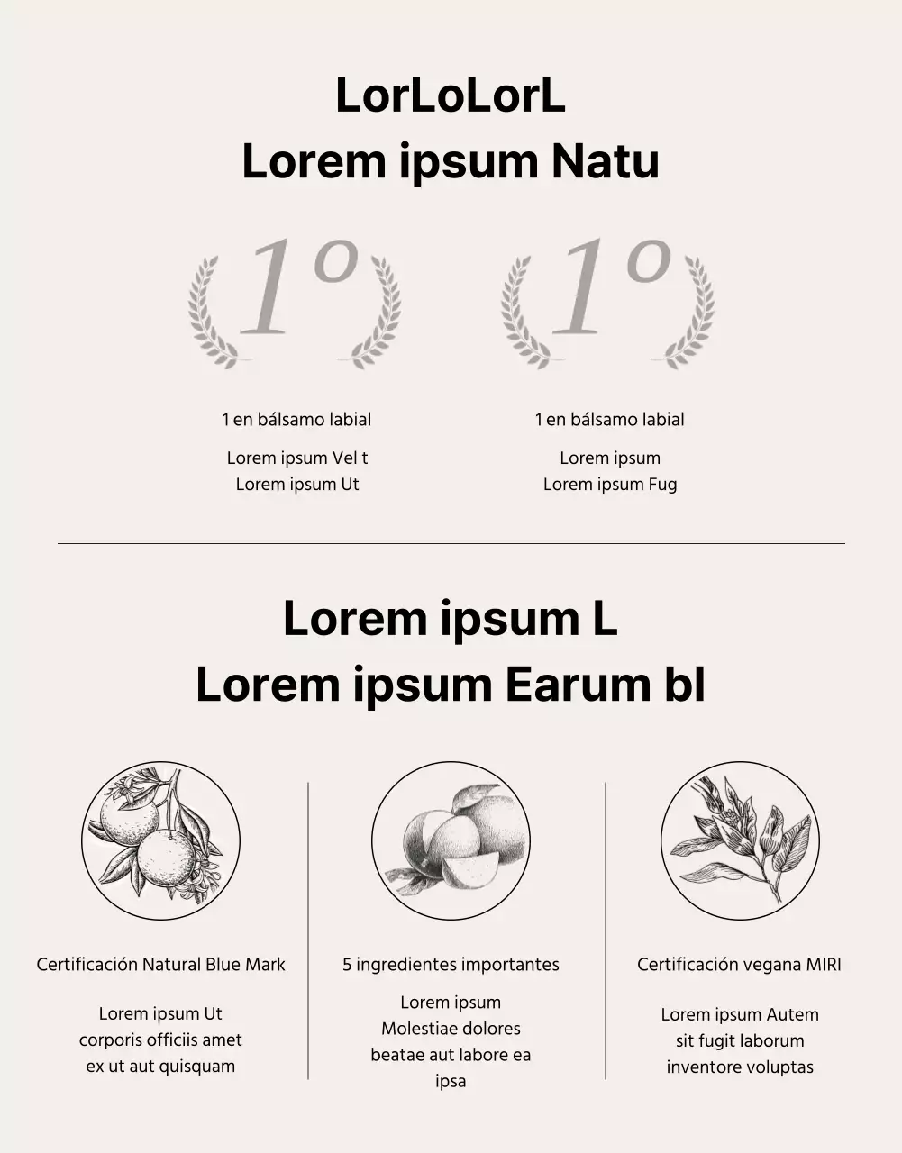 Promover un pintalabios moderno beige