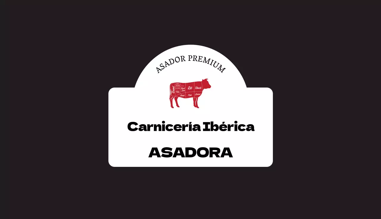 negro rojo ilustración restaurante carnicería