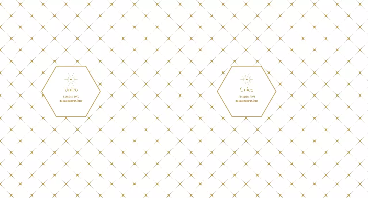 Tienda de regalos de oro blanco con motivos modernos