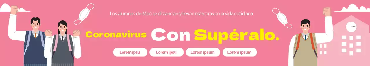 Ilustración rosa Neat Corona