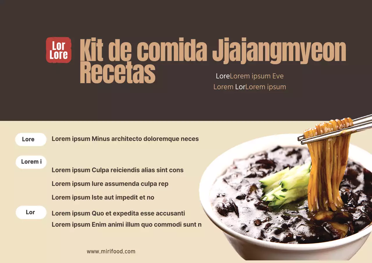 Fotografía de alimentos Receta de kit de comida china intensa